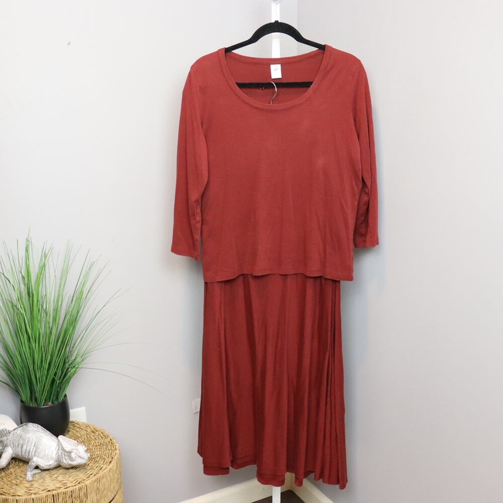Peruvian Connection Pima Cotton Knit‎ Set Rust L